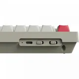 Полноразмерная (100%) механическая клавиатура Keychron V6 Max - 3 типа подключения (Bluetooth радиоканал 2,4 ГГц провод), 108 клавиши, ANSI, с поддержкой QMK/VIA, корпус из ABS пластика, Gasket Moun