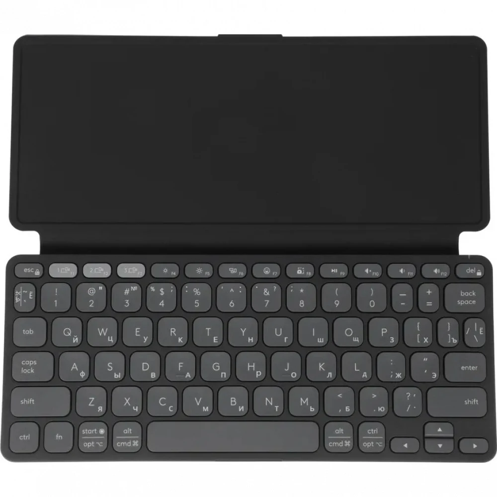 Клавиатура Logitech Keys-To-Go графитовый/черный USB беспроводная BT slim Multimedia для ноутбука (920-012999)