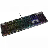 Клавиатура MSI STRIKE 600 Silent механическая серый/черный USB Multimedia for gamer LED (подставка для запястий) (S11-04RU256-CLA)