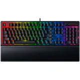 Клавиатура, Razer, BlackWidow V3, RZ03-03540800-R3R1, Игровая, Механические переключатели Razer Green Mechanical Switch, Подсветка клавиш 16.8 млн цветов, Программируемые клавиши, USB, Анг/Рус, Чёрн