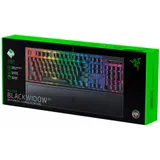 Клавиатура, Razer, BlackWidow V3, RZ03-03540800-R3R1, Игровая, Механические переключатели Razer Green Mechanical Switch, Подсветка клавиш 16.8 млн цветов, Программируемые клавиши, USB, Анг/Рус, Чёрн