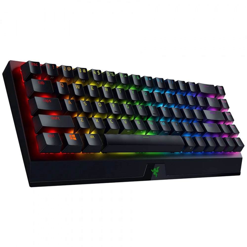 Клавиатура, Razer, BlackWidow V3 Mini HyperSpeed, RZ03-03891600-R3R1, Игровая, Механические переключатели Razer, Подсветка клавиш 16.8 млн цветов, Программируемые клавиши, USB, Анг/Рус, Чёрный