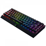 Клавиатура, Razer, BlackWidow V3 Mini HyperSpeed, RZ03-03891600-R3R1, Игровая, Механические переключатели Razer, Подсветка клавиш 16.8 млн цветов, Программируемые клавиши, USB, Анг/Рус, Чёрный