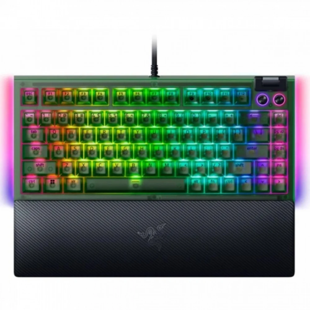 Игровая клавиатура Razer BlackWidow V4 75% - Phantom Green Ed. - US Layout/ Razer BlackWidow V4 75% - Phantom Green Ed. Gaming keyboard- US Layout