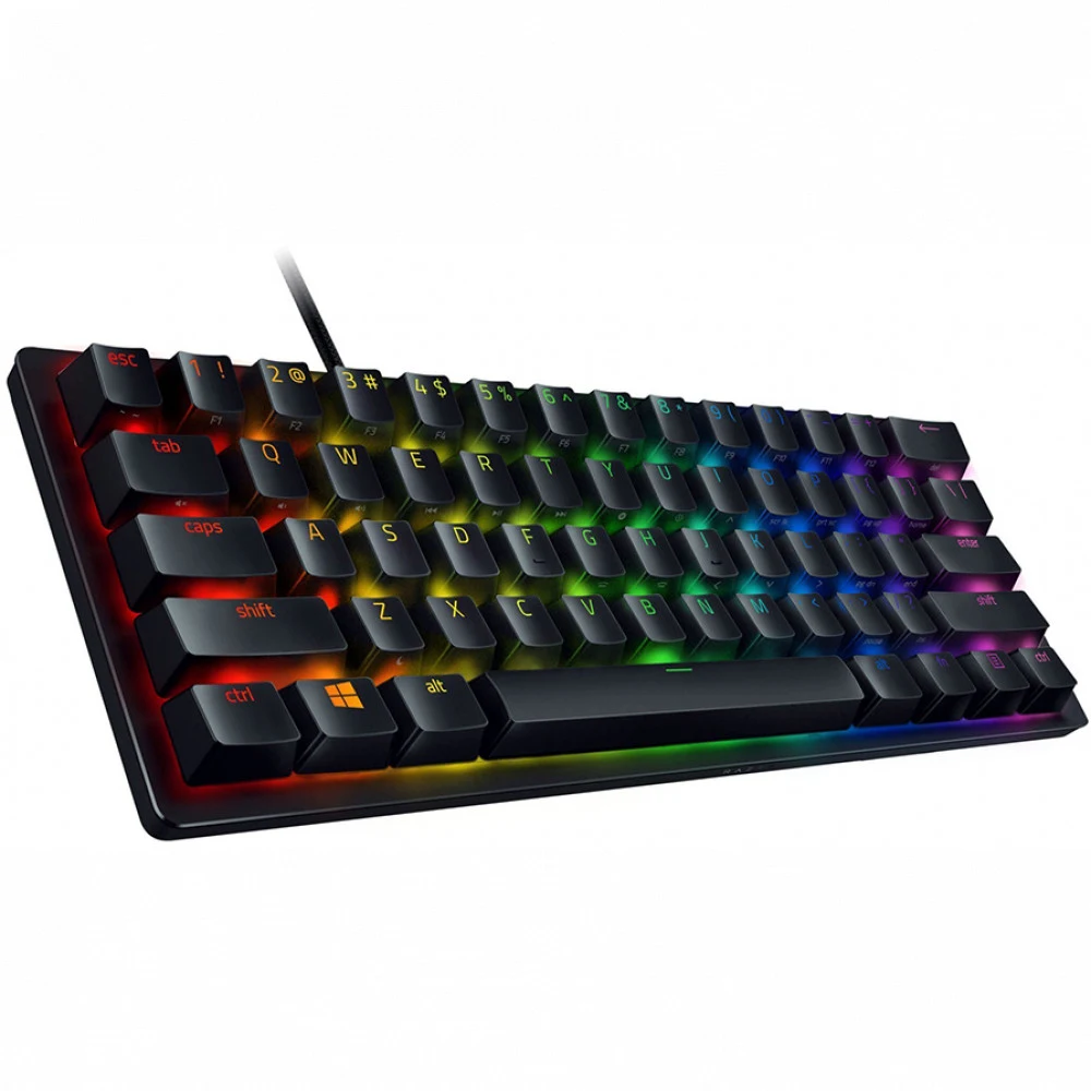 Клавиатура, Razer, Huntsman Mini, RZ03-03391500-R3R1, Игровая, Оптические переключатели Razer, Программируемые клавиши, USB, Подсветка Chroma c 16.8 млн. цветовых оттенков, Анг/Рус, Длина кабеля 1.8
