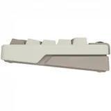 Компактная (75%) механическая клавиатура Royal Kludge M70 - 3 типа подключения (Bluetooth радиоканал 2,4 ГГц провод), 73 клавиши, цвет Mokko Grey, переключатели RK Beige, Gasket Mount профиль PBT Ch
