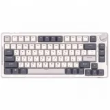 Компактная (75%) механическая клавиатура Royal Kludge RK-H81 - 3 типа подключения (Bluetooth радиоканал 2,4 ГГц провод), 81 клавиша, White Night, переключатели RK Sky Cyan, Gasket Mount EN / RU - дв