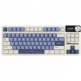 Классическая TKL) (без цифрового блока - 80%) механическая клавиатура Royal Kludge RK S85 - 3 типа подключения (Bluetooth радиоканал 2,4 ГГц провод), 85 клавиш, цвет Horizon Blue, переключатели RK C