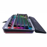 Клавиатура, Thermaltake, Argent K5 Cherry MX (Silver Switch), GKB-KB5-SSSRUS-01, Игровая, Механические клавиши, Подсветка RGB, USB, Размер: 465*161*46 мм., Анг/Рус, Серый