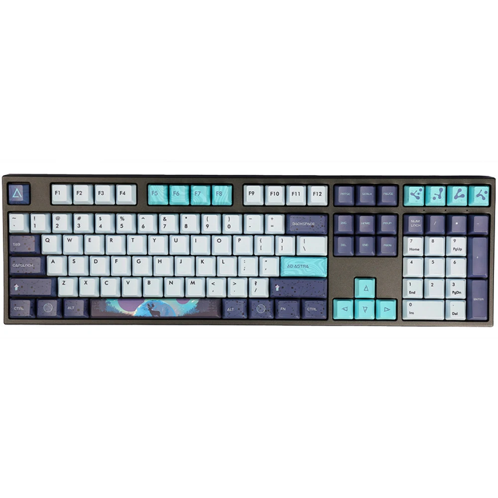 Клавиатура, Varmilo, Aurora VEA108, A26A060D3A3A06A048, Cherry MX Brown, 108 клавиш, Механическая, Подсветка - Белая, Hot Swap - Нет, Проводная, Type C, 358*134*35мм, Англ/Рус, Черный