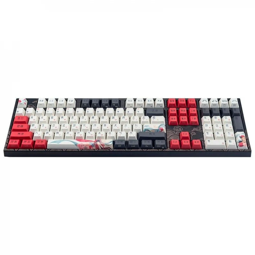 Клавиатура, Varmilo, Beijing Opera VEM108, A36A028A9A3A06A025, Varmilo EC V2 Sakura, Механическая, Подсветка, 442*137*36мм, Англ/Рус, Черный