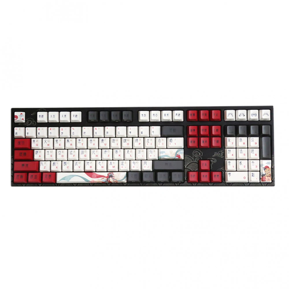 Клавиатура, Varmilo, Beijing Opera VPM108, A53A028B0A3A06A025, Varmilo EC V2 Rose, 108 клавиш, Механическая, Подсветка - белая, Hot-Swap - нет, Проводная, Type-C, 505*215*65мм, Анг/Рус, Черный