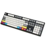 Клавиатура, Varmilo, CMYK VPT108, A70A024D4A5A06A007, Cherry Mx Red, 108 клавиш, Механическая, Подсветка - RGB, Hot-Swap - Да, Проводная/Bluetooth/2.4G, Type-C, 505*215*65мм, Анг/Рус, Черный