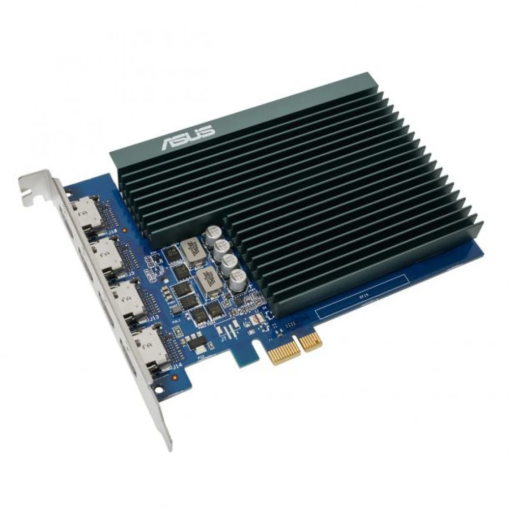 Видеокарта Asus PCI-E nVidia GeForce GT730 2G (2Gb/GDDR5/64 bit/HDMI) RTL (GT730-4H-SL-2GD5 / 90YV0H20-M0NA00)