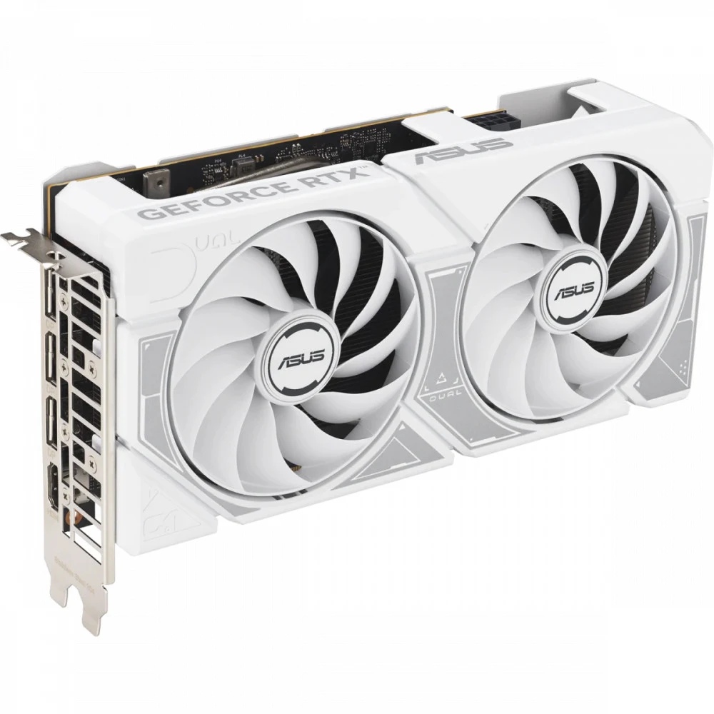 Видеокарта ASUS RTX5060 DUAL OC WHITE 8GB GDDR7 128bit 3xDP HDMI 2FAN RTL (DUAL-RTX5060-O8G-WHITE)