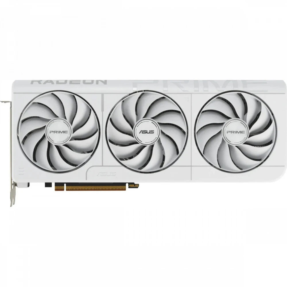ASUS Video Card AMD Radeon RX 9060 XT White 16GB GDDR6 2220 / 3230 , 2048sp, 32 RT-core, 128 bit, 2.5 slots, 8 pin, HDMI, DisplayPort.
