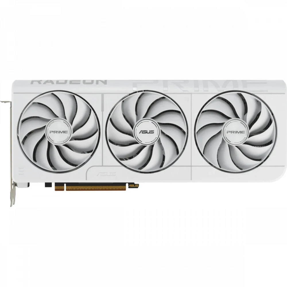Видеокарта ASUS RX9070XT PRIME WHITE OC 16GB GDDR6 256bit 3xDP HDMI 3FAN RTL (PRIME-RX9070XT-O16G-WHITE)