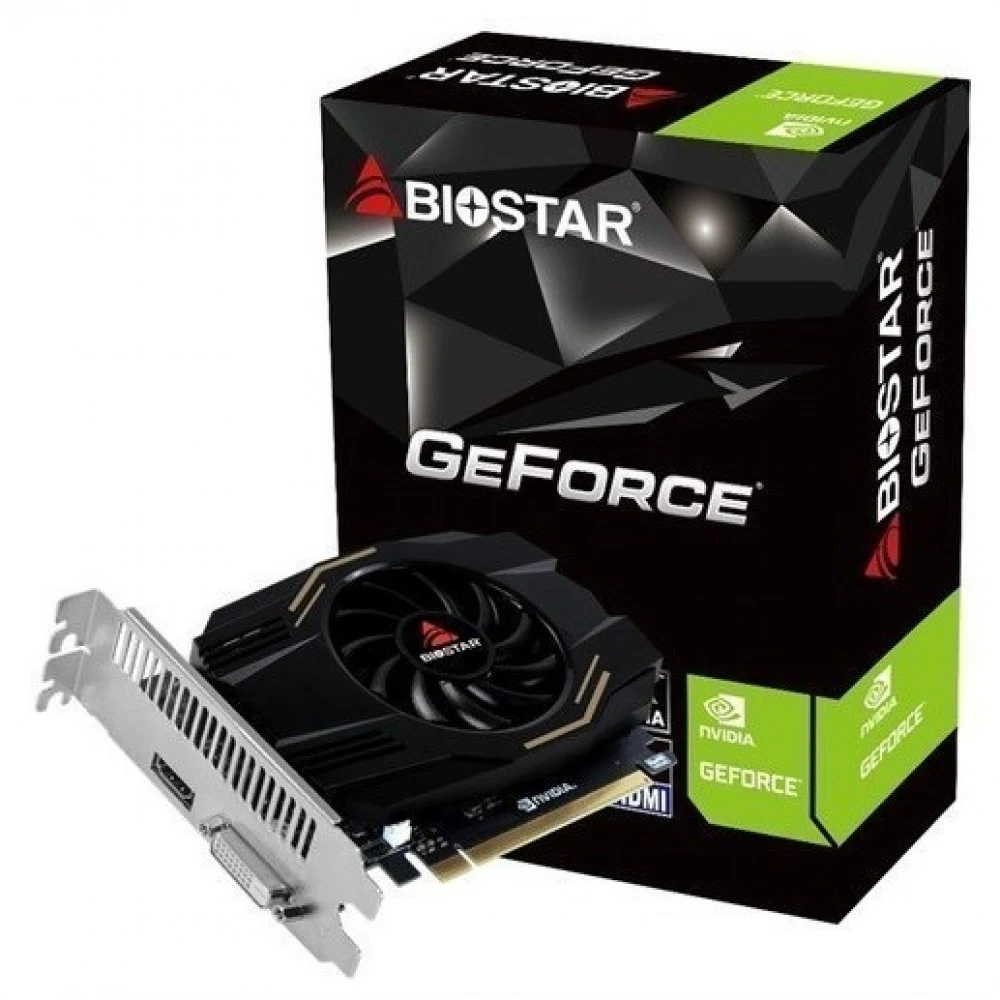 Видеокарта Biostar PCI-E 4.0 VN1034TB46 NVIDIA GeForce GT 1030 4Gb 64bit DDR4 1152/2000 DVIx1 HDMIx1 HDCP Ret [VN1034TB46]