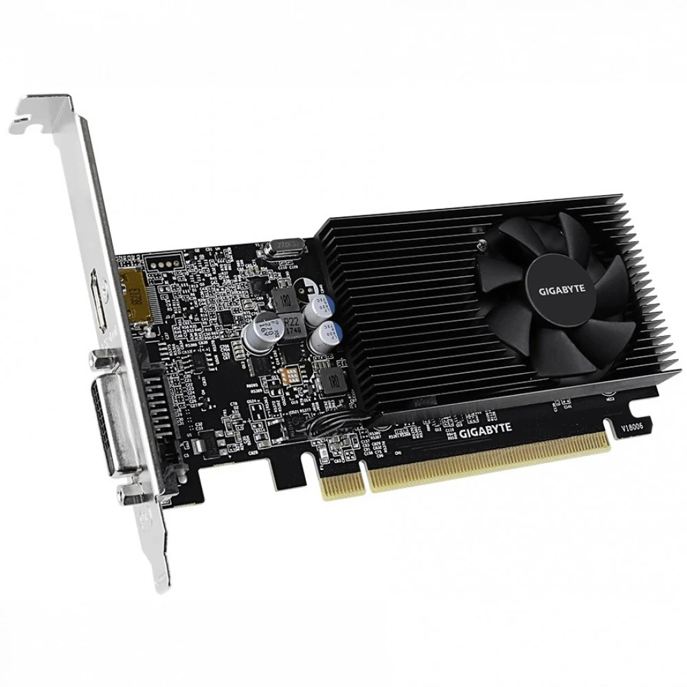 GeForce GT1030, Gigabyte GT 1030 Low Profile D4, 1417MHz/2100MHz, 64bit, 2GB GDDR4, HDMI, DVI-D