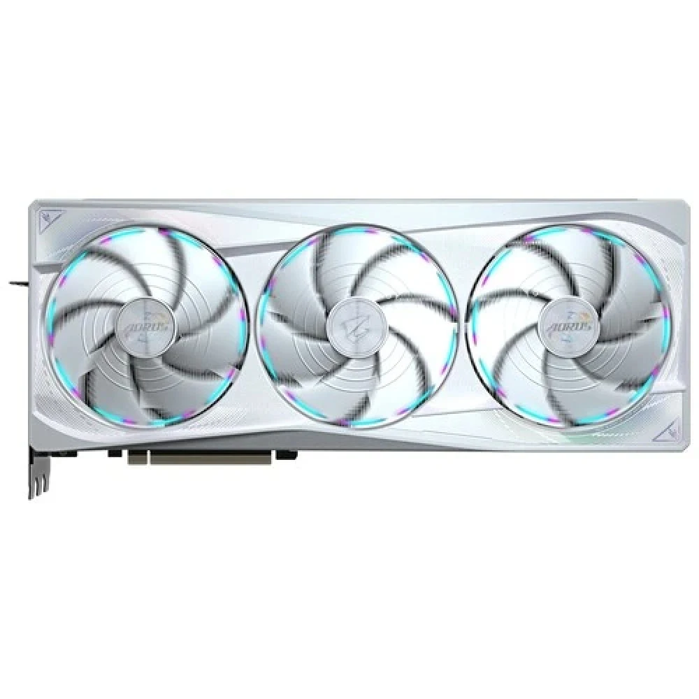 Видеокарта, Gigabyte, RTX5090 AORUS MASTER ICE 32G (GV-N5090AORUSM ICE-32GD) 4719331355906, GDDR7, 512bit, 1-HDMI, 3-DP, Windforce 3X Fan, 360*150*75 мм, Цветная коробка