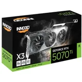 Видеокарта Inno3D GeForce RTX5070 Ti X3, 16G GDDR7 256-bit 1xHDMI 3xDP N507T3-16D7-176068N