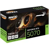 Видеокарта Inno3D GeForce RTX5070 TWIN X2, 12G GDDR7 192-bit PCI-E Gen5 1xHDMI 3xDP 650W N50702-12D7-195064N