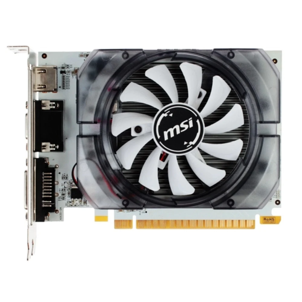 Видеокарта/ VGA MSI NVIDIA GeForce GT N730-2GD3V3 2GB, DDR3/128-bit, PCIe 2.0, 1xD-Sub, 1xHDMI 1.4, 1xDVI-I, 1-slot