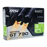 Видеокарта MSI PCI-E N730-2GD3V3 NVIDIA GeForce GT 730 2048Mb 64 GDDR3 902/1600 DVIx1 HDMIx1 CRTx1 HDCP Ret