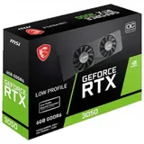 Видеокарта MSI GeForce RTX 3050 LP E 6G OC, 6G GDDR6 96-bit 2xHDMI DP