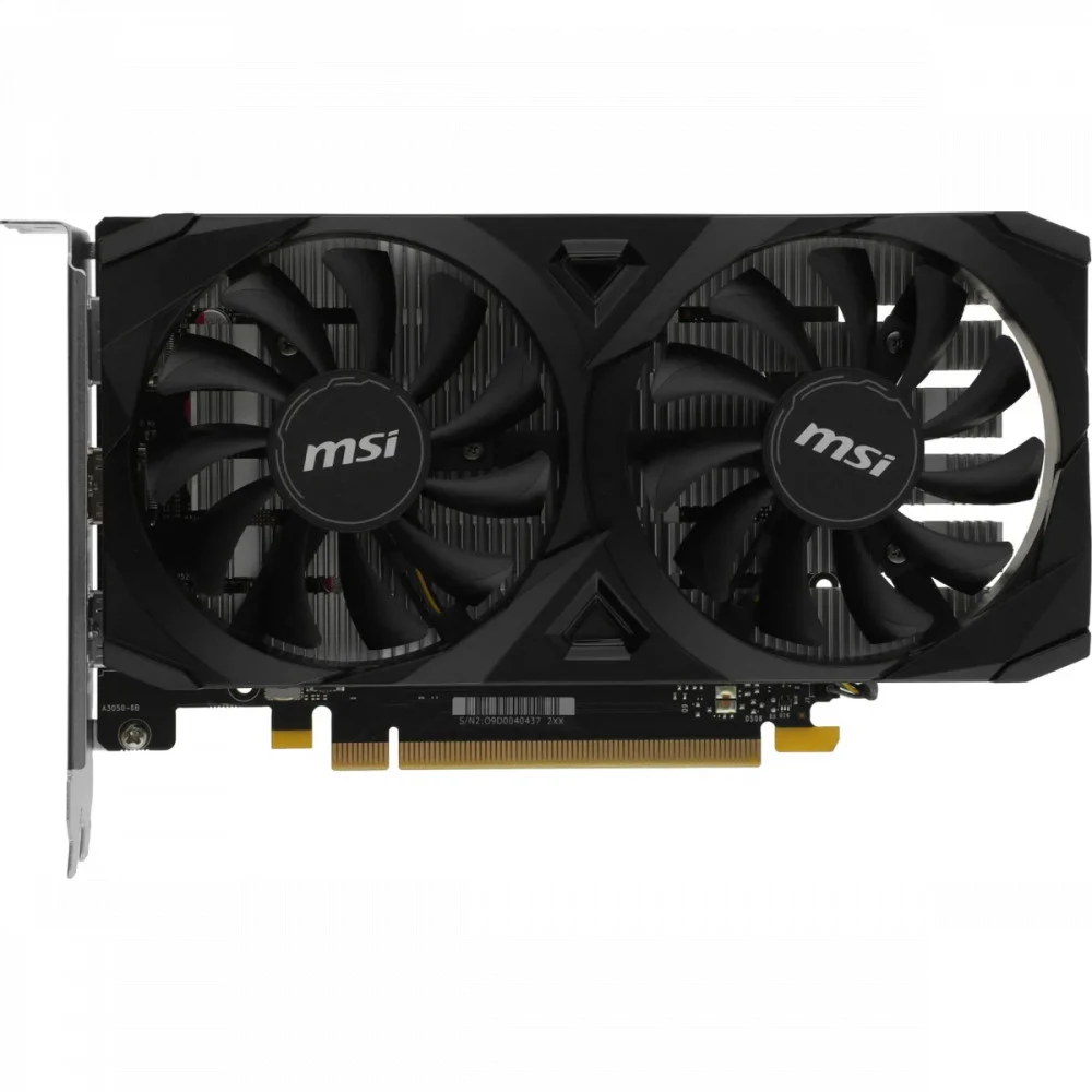 Видеокарта MSI PCI-E 4.0 RTX 3050 VENTUS 2X E 6G NVIDIA GeForce RTX 3050 6Gb 96bit GDDR6 1470/14000 HDMIx2 DPx1 HDCP Ret