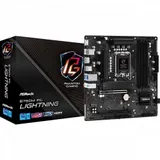 B760M PG LIGHTNING, Socket 1700, Intel®B760, 4xDDR5-4800, HDMI+DP, 2xPCI-Ex16, 1xPCI-Ex1, 4xSATA3(RAID 0/1/5/10), 2xM.2, 8 Ch Audio, GLan, (2+4)xUSB2.0, (3+2)xUSB3.2, (1+0)xUSB3.2 Type-C™, 1xPS/2, m