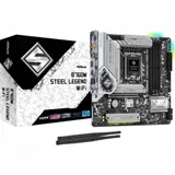 Материнская плата, ASRock, B760M STEEL LEGEND WIFI (4710483941795), LGA1700, iB760, 4xDDR5 3600/4000/4400/4800/7200+(OC), 4xSATA3, 3xM.2 (PCI-E 4.0x4), Raid, 1xDP, 1xHDMI, 1xPCI-Ex16, 1xPCI-Ex1, WiF