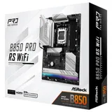 Материнская плата, ASRock, B850 PRO RS (4711581490161), AM5, B850, 4xDDR5 8000+(OC), 4xSATA3, 4xM.2 (1*PCI-E 5.0x4, 2*PCI-E 4.0x4, 1*PCI-E 3.0x4), Raid, 1xHDMI, 1xUSB Type-C, 2xPCI-Ex16, ATX