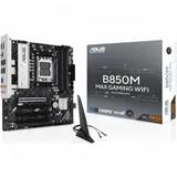 Материнская плата Asus B850M MAX GAMING WIFI SocketAM5 AMD B850 4xDDR5 mATX AC`97 8ch(7.1) GbLAN RAID+HDMI+DP