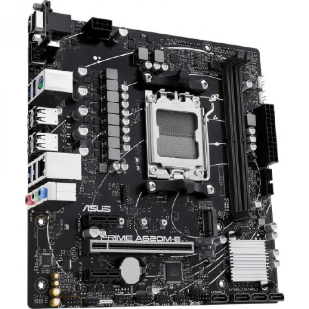 Материнская плата ASUS PRIME A620M-E-CSM AM5 mATX 2xDDR5 PCIEx16 2xPCIEx1 M.2 DP HDMI VGA GLAN