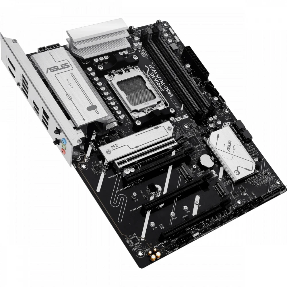 ASUS PRIME B850-PLUS WIFI (Socket AM5, ATX, 4xDDR5(256GB), DP/HDMI 1xPCIe 5.0x16/1xPCIe 4.0x16/2xPCIe 3.0x16, 1xLAN (2.5GbE), Wi-Fi, BT, 4xSATA 6Gb/s, 3xM.2, 1xType-C, 5xUSB 3.2, 2xUSB 2.0)