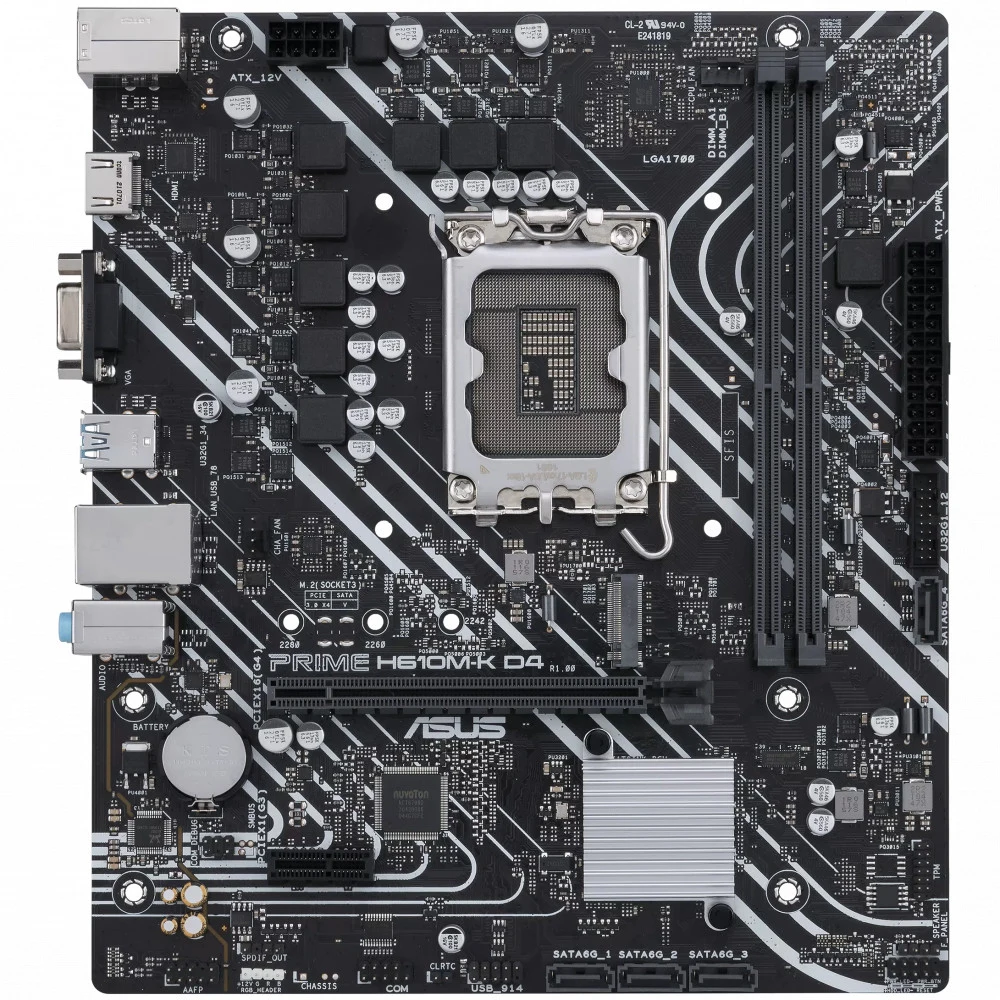 Материнская плата ASUS Prime H610M-K D4 (90MB1A10-M0EAY0)