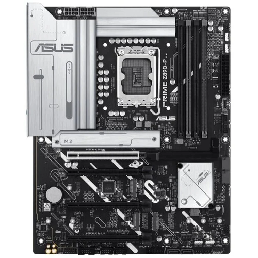 ASUS PRIME Z890-P (Socket 1851, ATX, 4xDDR5(256GB), DP/HDMI/USB Type-C, 1xPCIe 5.0x16, 3xPCIe 4.0x16, 1xLAN (2.5GbE), 4xSATA 6Gb/s, 4xM.2, 2xUSB 3.2, 4xUSB 2.0)