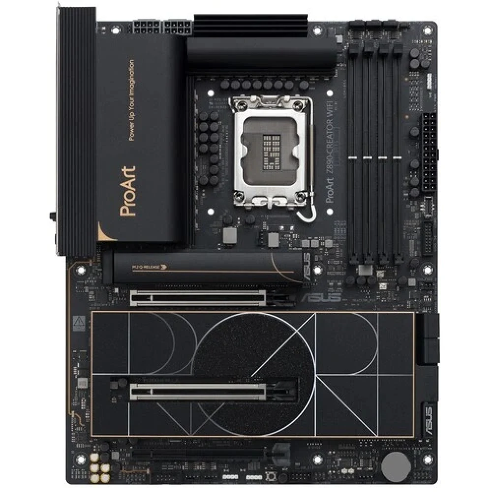Материнская плата ASUS PROART Z890-CREATOR WIFI, LGA1851, Z890, 4*DDR5, 4*SATA, 5*M.2, 6*USB 3.2, 1*USB 2.0, Type-C, 3*PCIx16, DP+HDMI, ATX 90MB1JD0-M0EAY0