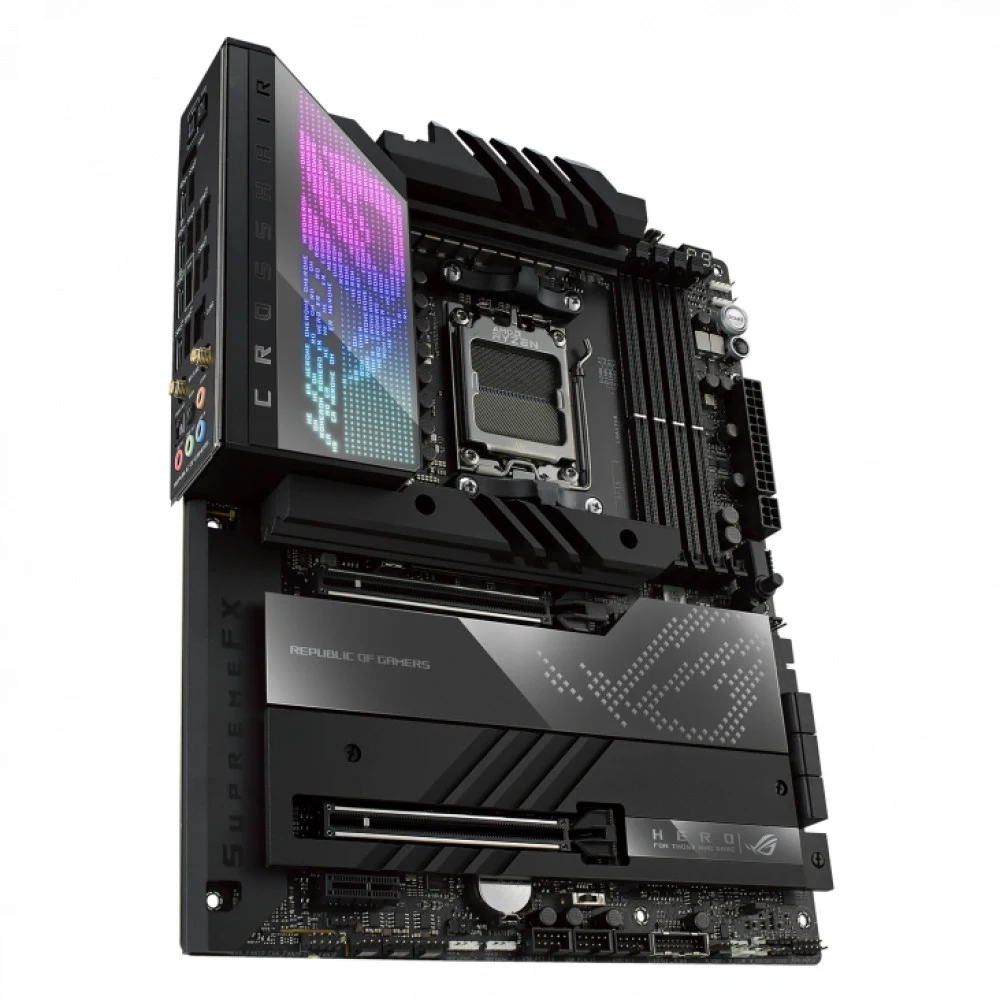 ASUS ROG CROSSHAIR X670E HERO, Socket AM5, X670, 4*DDR5, HDMI+2xUSB4, 6SATA3 + RAID, M2, Audio, Gb LAN, USB 3.2, USB 2.0, ATX 90MB1BC0-M0EAY0