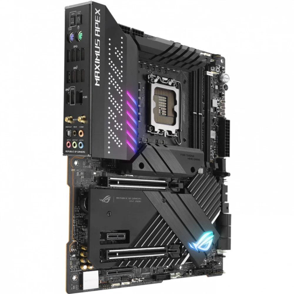 ASUS ROG MAXIMUS Z690 APEX, LGA1700, Z690, 4*DDR5 , SLI+CrossFireX, SATA3 + RAID, Audio, LAN 2,5GB, USB 3.2*13, USB 2.0*5, ATX 90MB18I0-M0EAY0