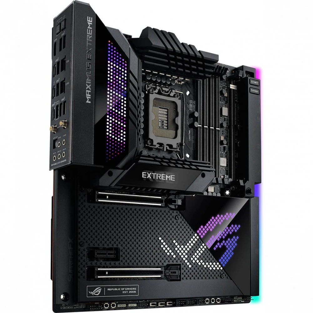 ASUS ROG MAXIMUS Z690 EXTREME GLACIAL, LGA1700, Z690, 4*DDR5 , SLI+CrossFireX, SATA3 + RAID, Audio, LAN*2 (2,5 + 10 GB), USB 3.2*16, USB 2.0*6, ATX 90MB1A60-M0EAY0, 3 year