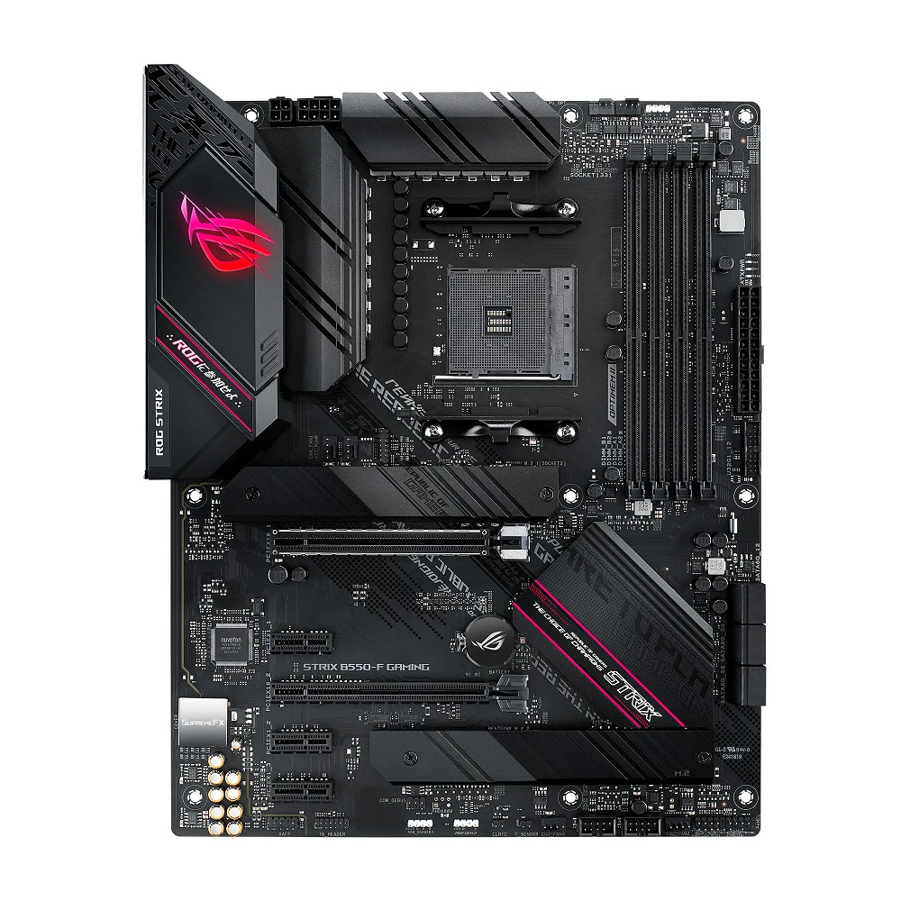 Материнская плата ASUS ROG STRIX B550-F GAMING, Socket AM4, B550, 4*DDR4, HDMI+DP, CrossFireX, SATA3 + RAID, Audio, 2,5Gb LAN, USB 3.2*6, USB 2.0*8, ATX 90MB14S0-M0EAY0