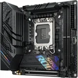 ASUS ROG STRIX B760-I GAMING WIFI (Socket 1700, mini ITX, 2xDDR5(96GB), DP/HDMI, 1xPCIe 5.0x16, 1xLAN (2.5GbE), Wi-Fi, 4xSATA 6Gb/s, 2xM.2, 2xType-C, 3xUSB 3.2, 3xUSB 2.0)