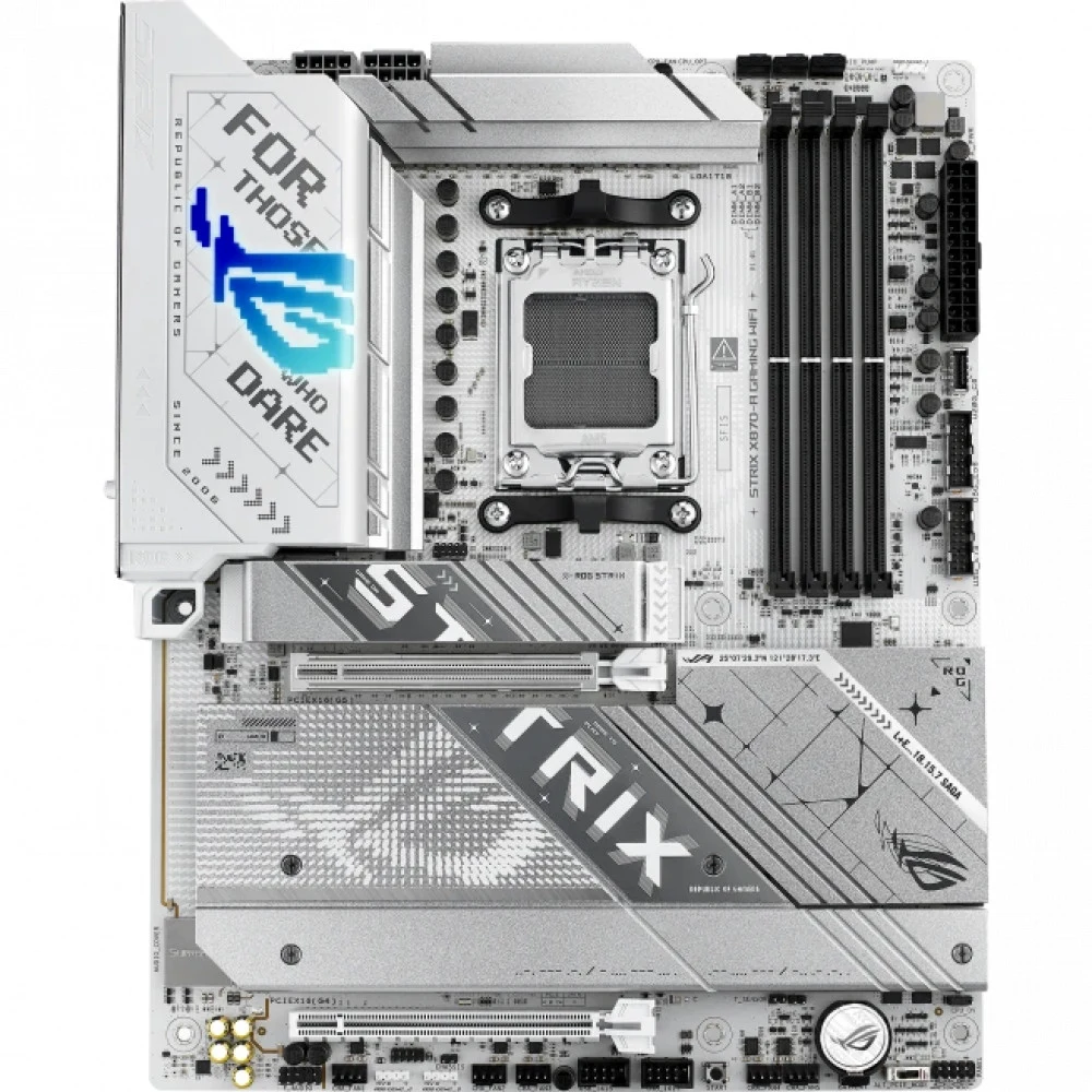 Материнская плата ASUS ROG STRIX X870-A GAMING WIFI AM5 ATX 4xDDR5 2xPCIEx16 4xM.2 3хUSB-C DP HDMI 2.5GLAN Wi-Fi 7