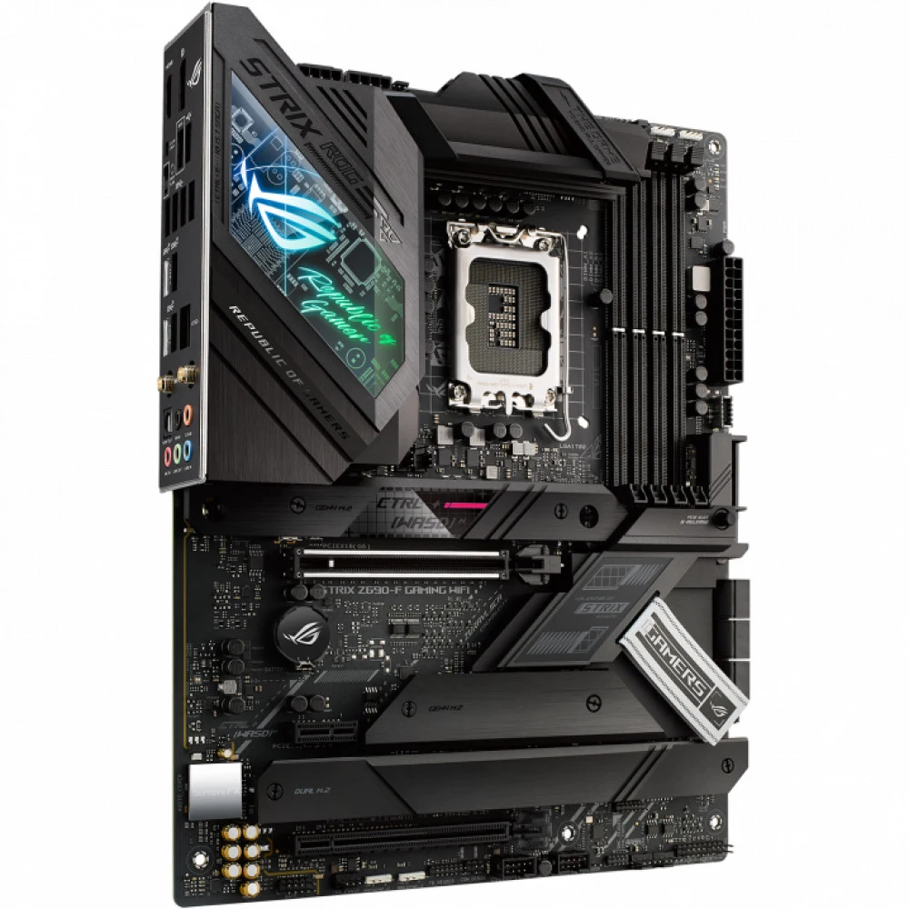 ASUS ROG STRIX Z690-F GAMING WIFI, LGA1700, Z690, 4*DDR5, DP+HDMI, SLI+CrossFireX, SATA3 + RAID, Audio, 2,5Gb LAN, USB 3.2, COM*1 header (w/o cable), ATX 90MB18M0-M0EAY0