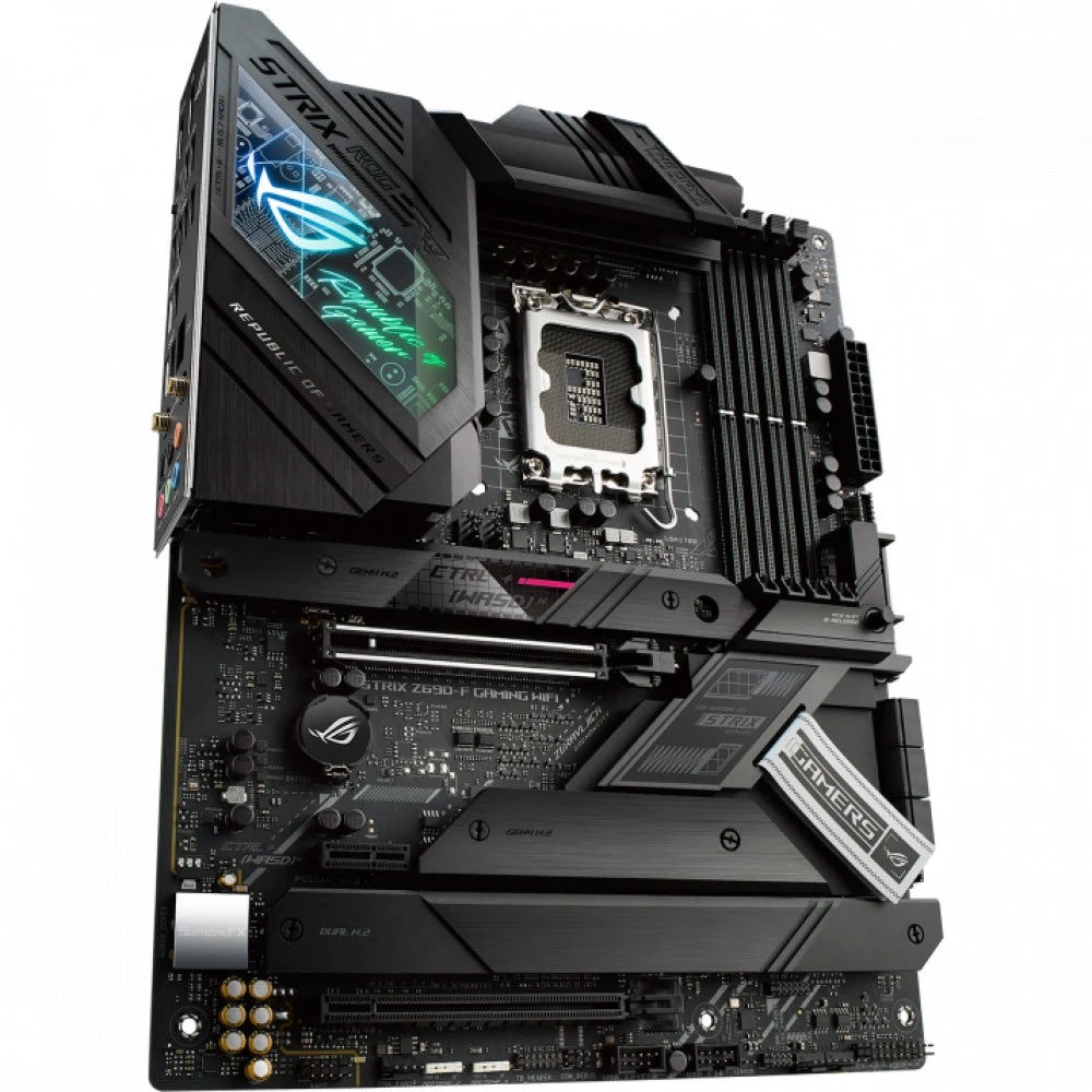 Материнская плата ASUS ROG STRIX Z690-F GAMING WIFI LGA1700 ATX 4xDDR5 2xPCIEx16 1xPCIEx1 4xM.2 HDMI DP 2.5GLAN WIFI (441762)