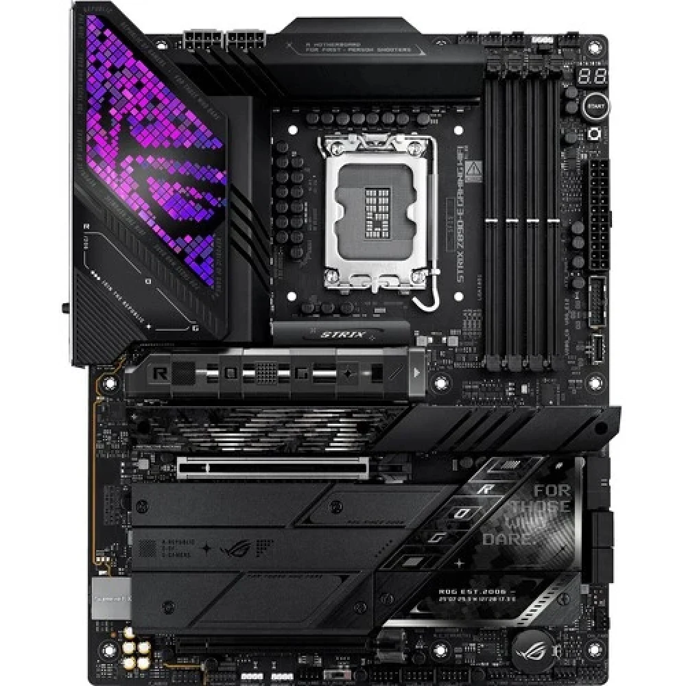 Материнская плата ASUS ROG STRIX Z890-E GAMING WIFI, LGA1851, Z890, 4*DDR5, 4*SATA, 7*M.2, 10*USB 3.2, 2*Type-C, 2*PCIx16, 2*Thunderbolt™ 4, HDMI+DP, ATX 90MB1IM0-M0EAY0