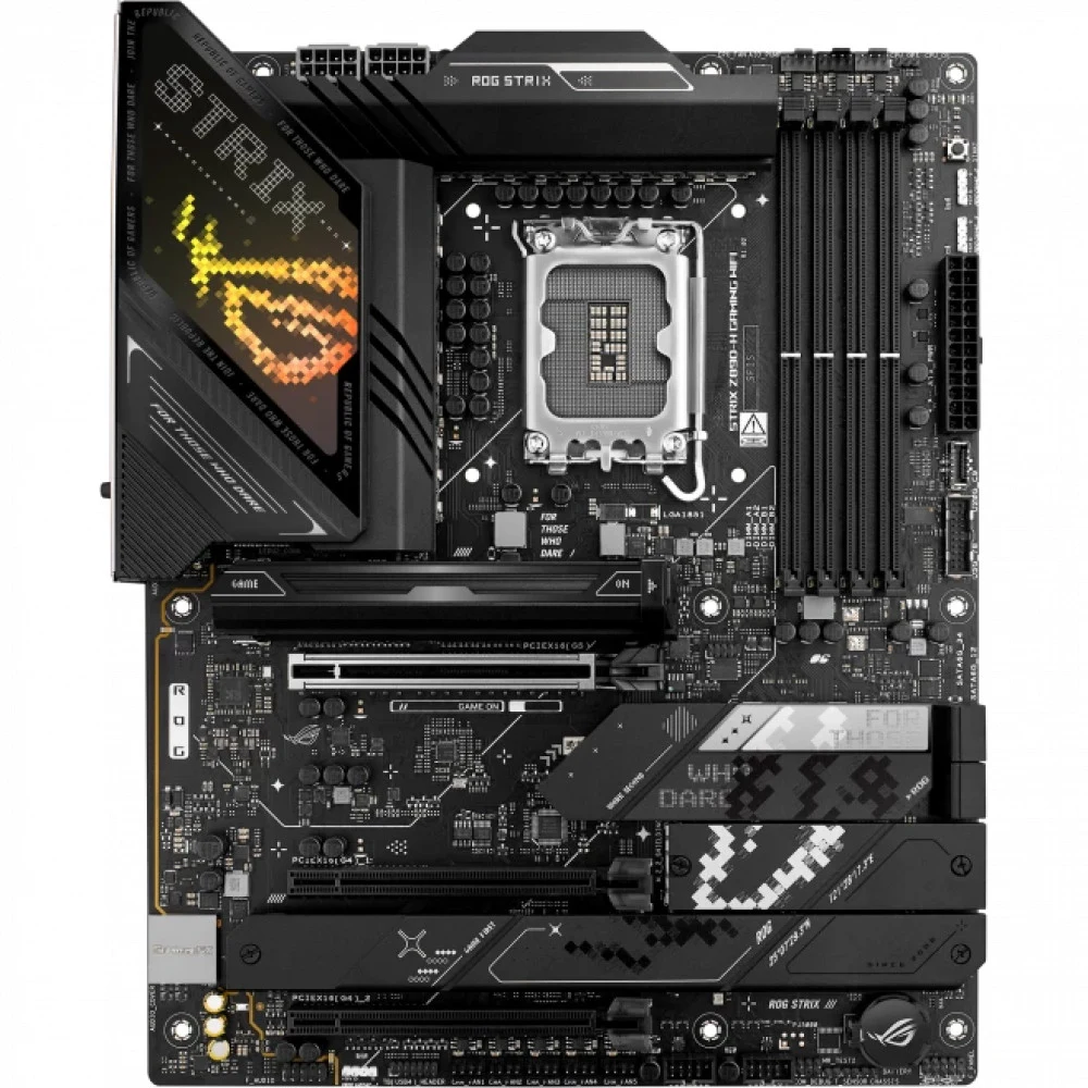 Материнская плата ASUS ROG STRIX Z890-H GAMING WIFI, LGA1851, Z890, 4*DDR5, 4*SATA, 5*M.2, 8*USB 3.2, 2*Type-C, 3*PCIx16, HDMI+DP, ATX 90MB1K20-M0EAY0