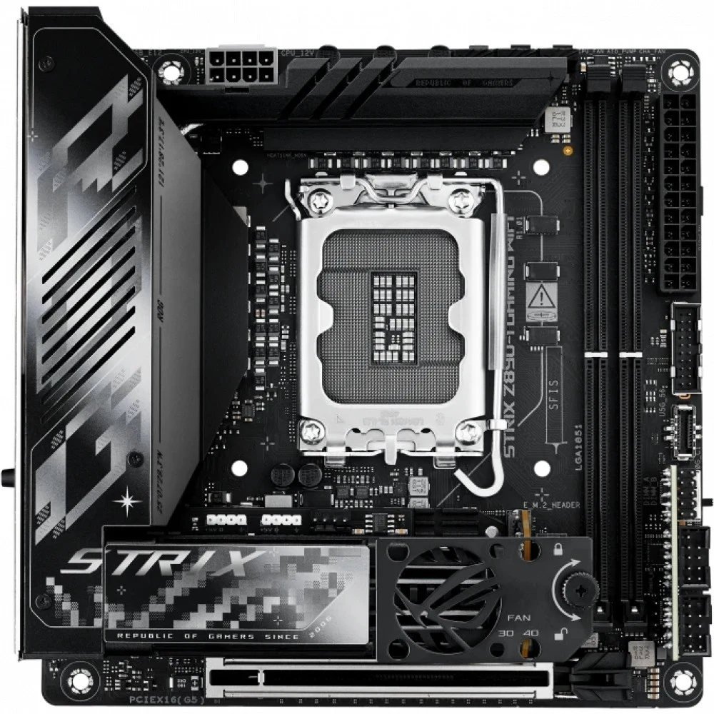 Материнская плата/ MB ASUS INTEL Z890 s1851, 2xDDR5(96GB), 1xPCIe 5.0x16, 1xLAN (2.5GbE), Wi-Fi, BT, 2xSATA 6Gb/s, 2xM.2, 2xThunderbolt 4 (USB-C), 1xUSB-C, 6xUSB 3.2, mini ITX, 90MB1IC0-M0EAY0